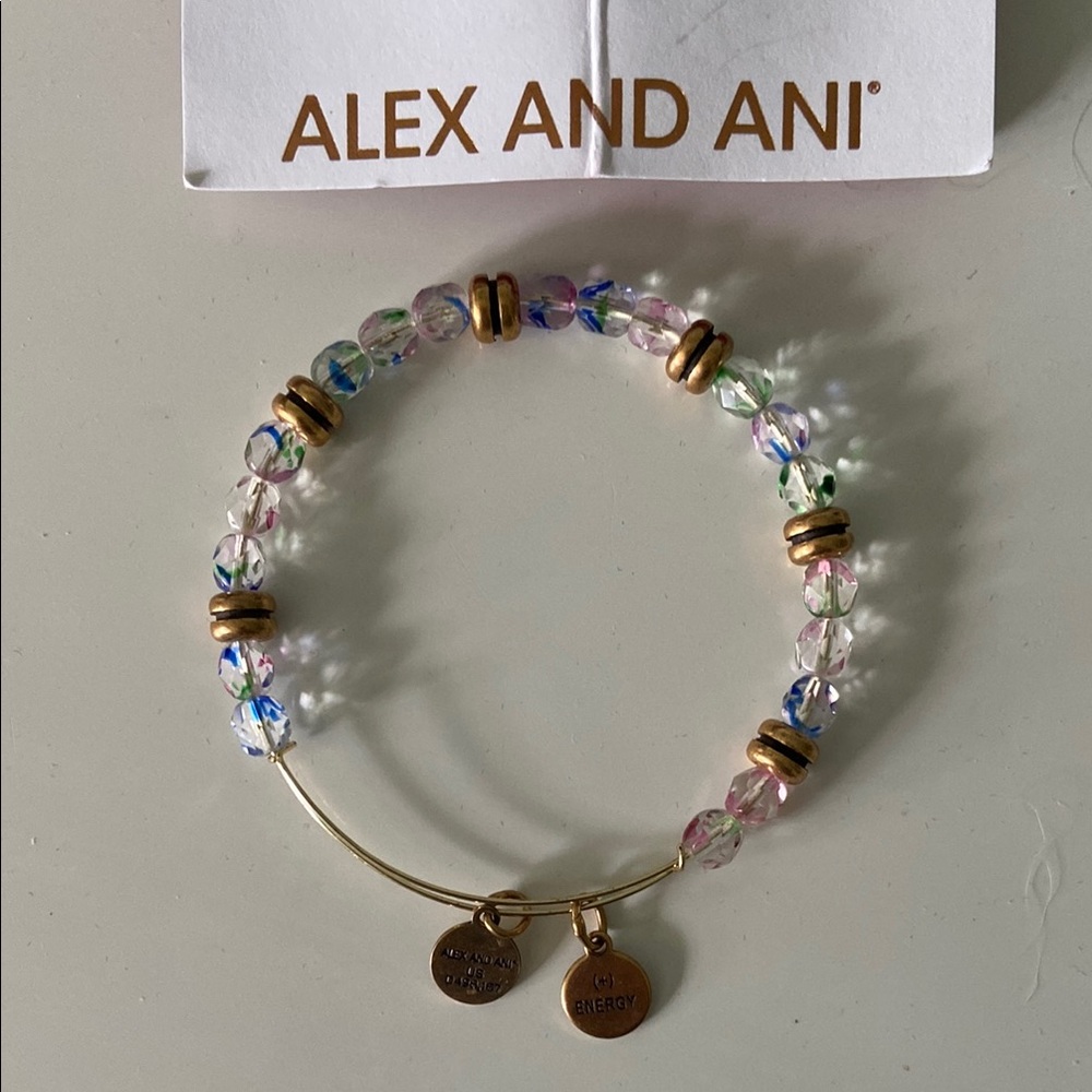 Alex and Ani Gold Expandable Wire Bangle Bracelet